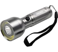 Ручной фонарь ФАZА AF6-L3W/L2W-ti 3Вт COB+2Вт LED 3хAAA (не в компл.) корпус: алюм. ближн./дальн. свет титан. 5044746