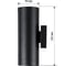 Настенный светильник TDM ELECTRIC led, тубо, 2x6 Вт, 4000 к, h252 мм, алюминий/черный, вверх/вниз, ip65, SQ0345-1087 4