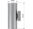 Настенный светильник TDM ELECTRIC led, тубо, 2x6 Вт, 4000 к, h252 мм, алюминий/сеый, вверх/вниз, ip65, SQ0345-1089 4