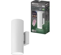 Настенный светильник TDM led, тубо, 2x6 Вт, 4000 к, h252 мм, алюминий/белый, вверх/вниз, ip65, SQ0345-1088