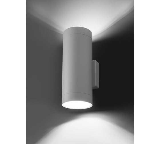 Настенный светильник TDM ELECTRIC led, тубо, 2x6 Вт, 4000 к, h252 мм, алюминий/белый, вверх/вниз, ip65, SQ0345-1088