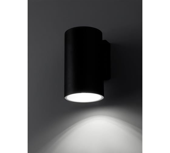 Настенный светильник TDM ELECTRIC led, соло, 6 Вт, 4000 к, h160 мм, алюминий/черный, ip65, SQ0345-1090