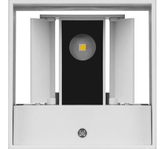 Настенный светильник TDM led, кватро, 2x3 Вт, 4000 к, н100 мм, алюминий/белый, вверх/вниз, ip65, SQ0345-1028