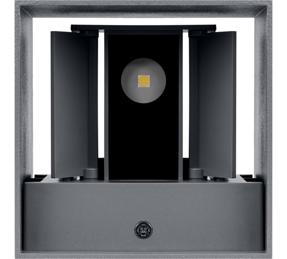 Настенный светильник TDM ELECTRIC led, кватро, 2x3 Вт, 4000 к, н100 мм, алюминий/серый, вверх/вниз, ip65, SQ0345-1086