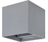 Настенный светильник TDM ELECTRIC led, кватро, 2x3 Вт, 4000 к, н100 мм, алюминий/серый, вверх/вниз, ip65, SQ0345-1086 1