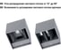Настенный светильник TDM ELECTRIC led, кватро, 2x3 Вт, 4000 к, н100 мм, алюминий/серый, вверх/вниз, ip65, SQ0345-1086 5