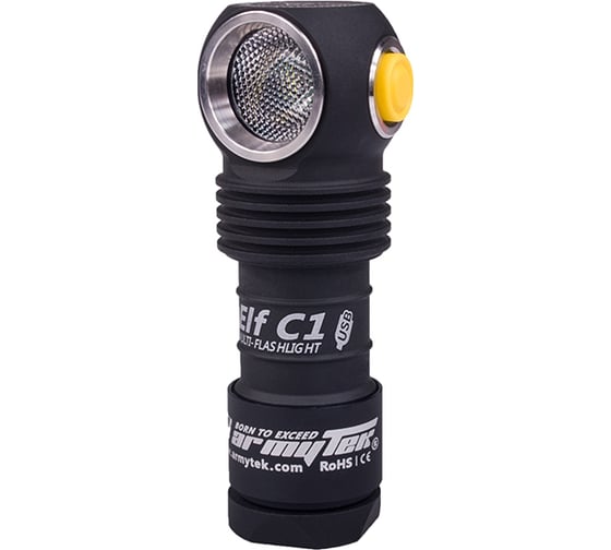 Светодиодный мультифонарь Armytek Elf C1 Micro-USB+18350, 980 лм, аккумулятор F05001SW