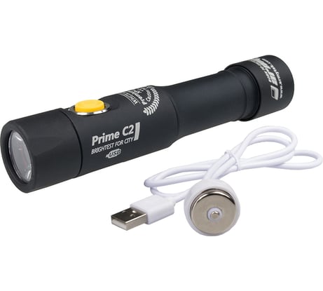 Светодиодный фонарь Armytek Prime C2 Magnet USB+18650, 1250 лм, аккумулятор F01103SC