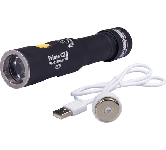 Светодиодный фонарь Armytek Prime C2 Pro Magnet USB+18650 XHP35, 2100 лм, аккумулятор F01504SC