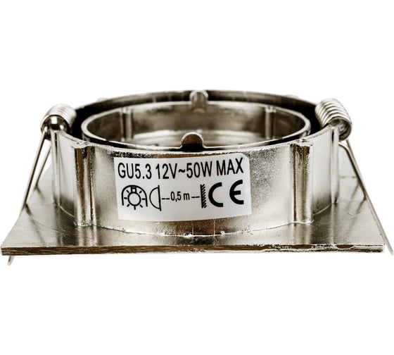 Встраиваемый спот POWERLIGHT КВАДРА 1хGU5,3x50W мат хром L6095 6095/1-4SCH
