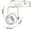 Трековый светильник под лампочку HOROZ ELECTRIC GU10 MR16 Мах 50W DAKAR Черный 220-240V 115-001-0001 HRZ33002797 2