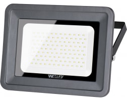 Светодиодный прожектор Wolta 5700K, 100 W SMD, IP 65,цвет серый, слим WFL-100W/06