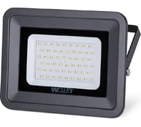 Светодиодный прожектор Wolta 5700K, 50 W SMD, IP 65, цвет серый, слим WFL-50W/06