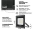 Светодиодный прожектор Wolta 5700K, Холодный свет, 50Вт, светодиоды SMD, IP65, цвет серый WFL-50W/06 4