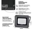 Светодиодный прожектор Wolta 30Вт, 5700K, холодный свет, IP65, цвет серый WFL-30W/06 4