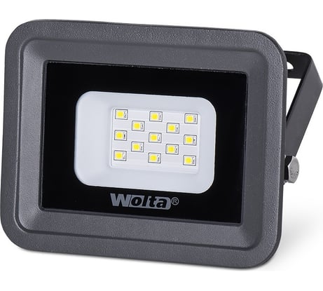Светодиодный прожектор Wolta 5700K, 10 W SMD, IP 65,цвет серый, слим WFL-10W\/06 WFL-10W/06