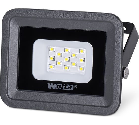 Светодиодный прожектор Wolta 5700K, 10 W SMD, IP 65,цвет серый, слим WFL-10W\/06 WFL-10W/06 1