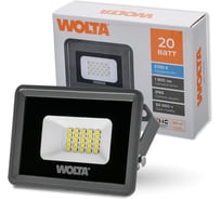 Светодиодный прожектор Wolta 5700K, холодный белый свет, 20Вт SMD, IP 65, IK08, WFL-20W/06
