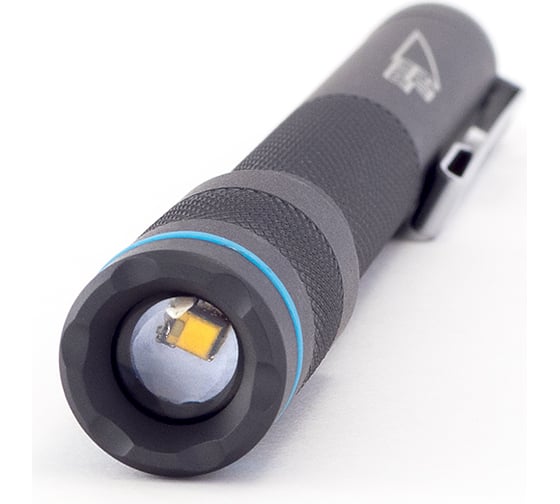 Фонарь для врача ЯРКИЙ ЛУЧ Medical Nichia 95CRI 100лм, изменяемый фокус, клипса, на 2xAAA 4606400105909