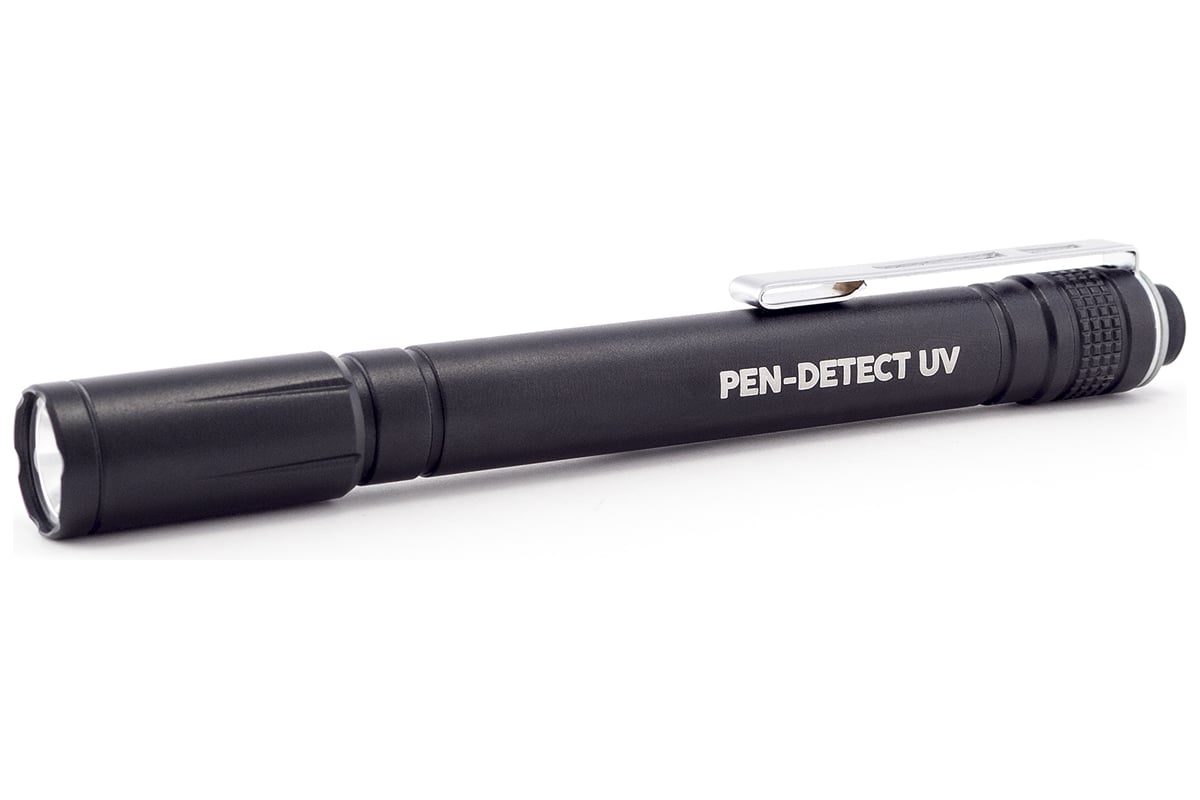 Фонарь ЯРКИЙ ЛУЧ Pen-Detect UV УФ-диод Nichia 365, клипса, на 2xAAA  4606400105923