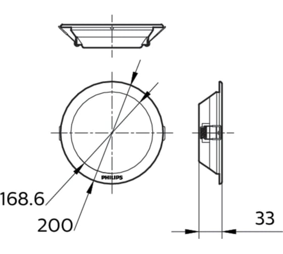 Светодиодный светильник PHILIPS Downlight DN027B LED15/NW D175 RD 4000К 465366