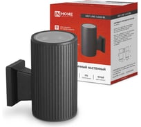 Светильник IN HOME уличный односторонний НБУ LINE-1хA60-BL алюм под 1хA60 E27 черный IP54 4690612037936
