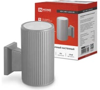 Светильник IN HOME уличный односторонний НБУ LINE-1хA60-GR алюм под 1хA60 E27 серый IP54 4690612037929