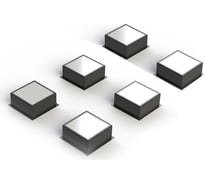 Светильник Fotonica грильято домино 100x100 X6 4000K FD-6-90-40-4000-BL-O