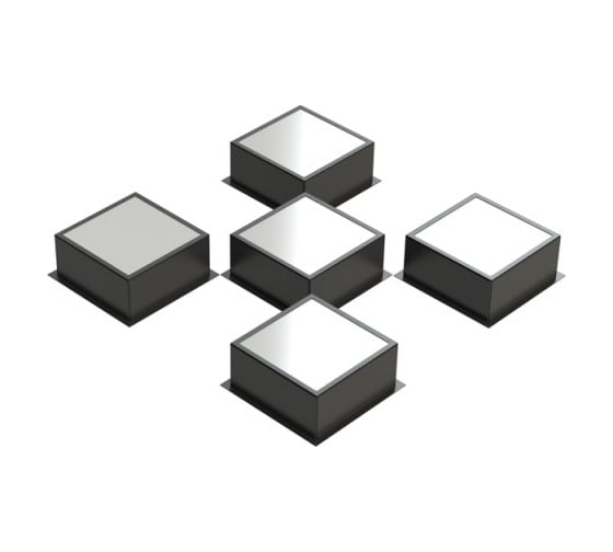 Светильник Fotonica грильято домино 100x100 X5 4000K FD-5-90-40-4000-BL-O