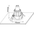 Встраиваемый светильник Crystal lux clt 019с90 bl CLT 019C90 BL 2