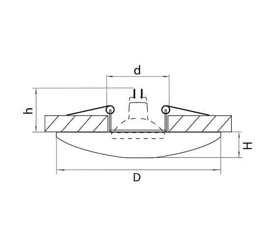 Встраиваемый светильник Lightstar ceramo 042124