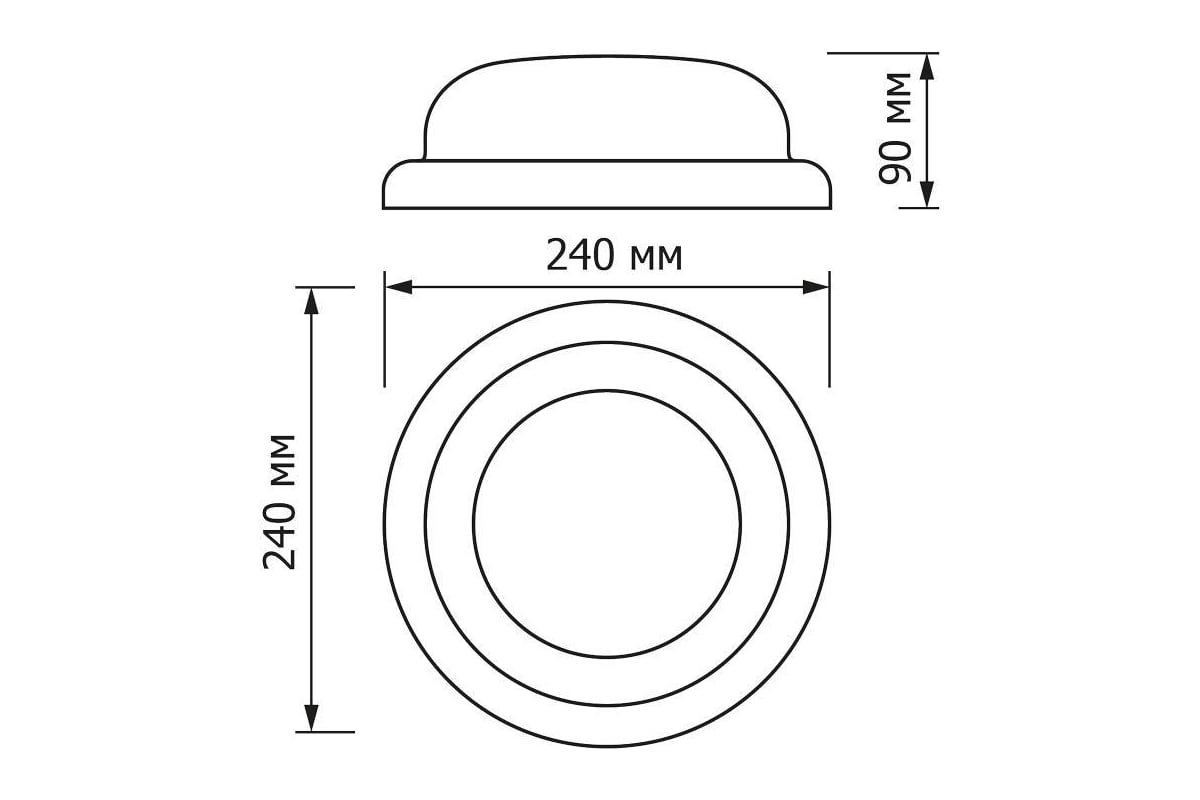 Светильник Topfort жкх нбо 05-100-001 ухл2, рондо, для ламп e27 до ...