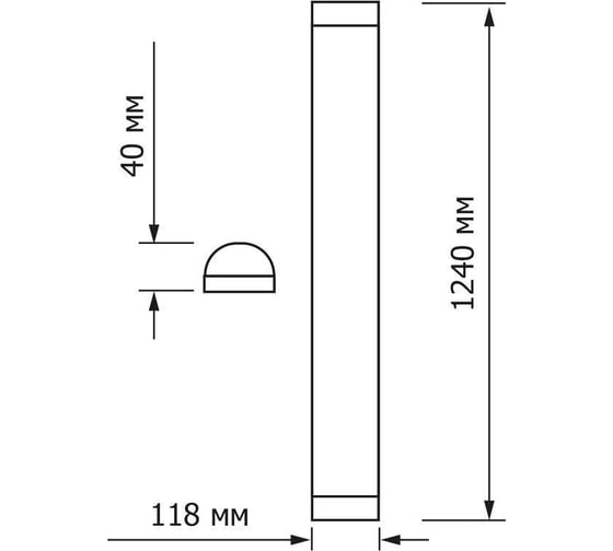 Светильник Topfort дпо 11-2x18-001 ухл4 для светодиодных ламп g13 1661569