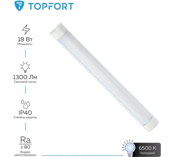 Светодиодный светильник Topfort спо-свет-18-600-6500 1661567