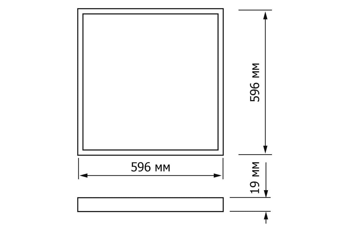 Светодиодный светильник Topfort дпо 10-4x8-001 ухл4, 6500к опал 1661563 ...