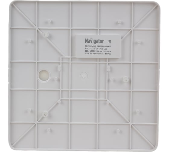 Светильник Navigator LED 71 582 NBL-S1-12-4K-IP54-LED 12Вт 4000К IP54 71582