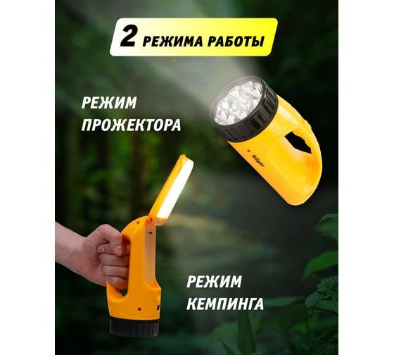 Фонарь Navigator 94 783 NPT-SP13-ACCU прожектор/кемпинг 12+18LED 90Лм АКБ 1.1А.ч 94783