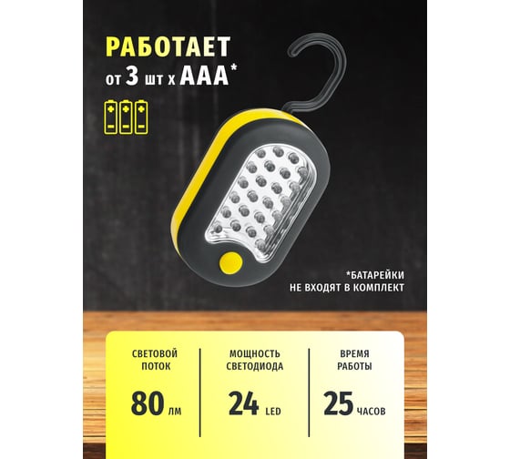 Фонарь Navigator 94 957 NPT-W02-3AAA 94957