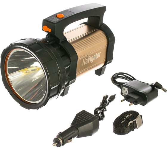 Фонарь Navigator 71 597 NPT-SP15-ACCU прожектор Osram 10Вт LED 500Лм АКБ 4.5А.ч 71597