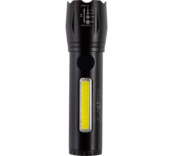 Аккумуляторный фонарь СТАРТ с зарядкой от сети lhe 517 led черный 18795