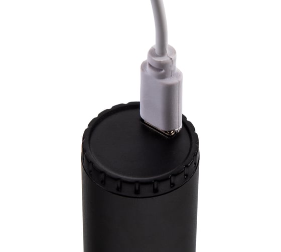 Аккумуляторный фонарь СТАРТ с зарядкой от сети lhe 518 led черный в комплекте с usb-кабелем белого цвета 18091