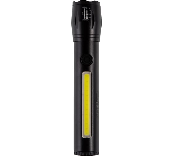 Аккумуляторный фонарь СТАРТ с зарядкой от сети lhe 518 led черный в комплекте с usb-кабелем белого цвета 18091
