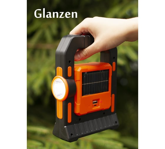 Светодиодный кемпинговый аккумуляторный USB фонарь GLANZEN CFL-0600-T18-1 КА-00008952 1