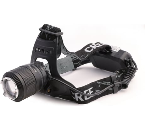 Налобный аккумуляторный фонарь LED5339 (3,7В, черный, LED+синий LED, 5 Вт, фокус, 2 аккумулятора, 4 режима, USB, са) Ultraflash 15041