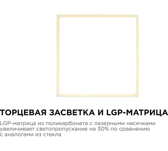 Светодиодная панель Apeyron накладная квадратная 220В,24Вт, алюминиевый корпус, изолированный драйвер ТБ 06-49