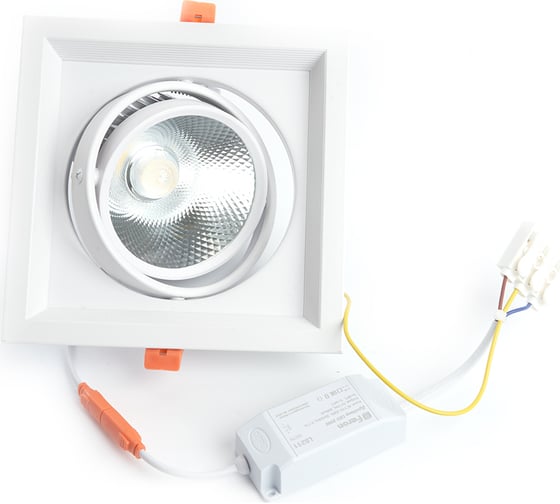 Карданный светодиодный светильник FERON 1x20W 1800 Lm, 4000К, 35 градусов, белый, AL201 29776