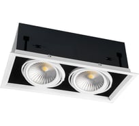 Карданный светодиодный светильник FERON 2x30W 5400 Lm, 4000К, 35 градусов, белый, AL212 29780