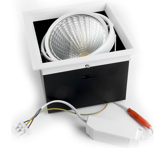 Карданный светодиодный светильник FERON 1x30W 2700 Lm, 4000К, 35 градусов, белый, AL211 29779