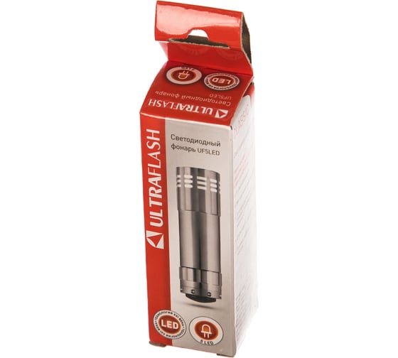 Фонарь Ultraflash UF 5 LED (3XR03, металлик, 5 LED, алюминий, коробка) 7901