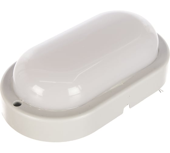 Светильник Ultraflash LBF-0401AS C01 LED влагозащ, 8 Вт, IP54, Акустика, овал 13352